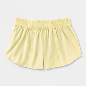 All in Motion Light Yellow Women's Athletic Shorts